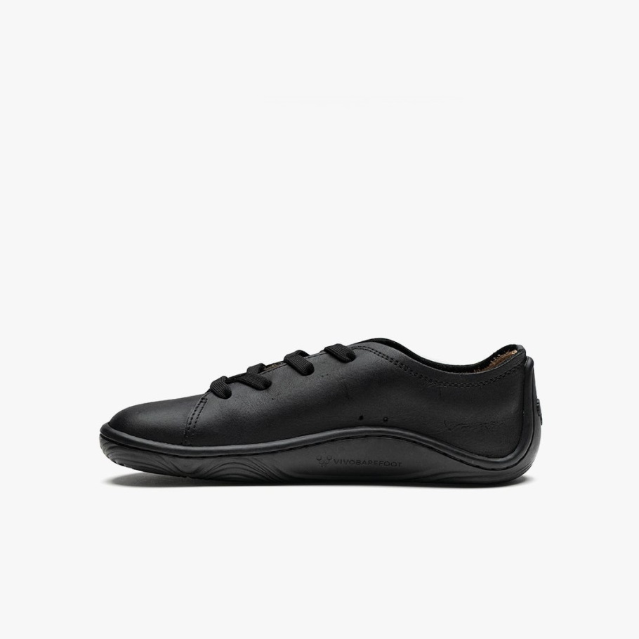 Vivobarefoot Black Addis School Juniors
