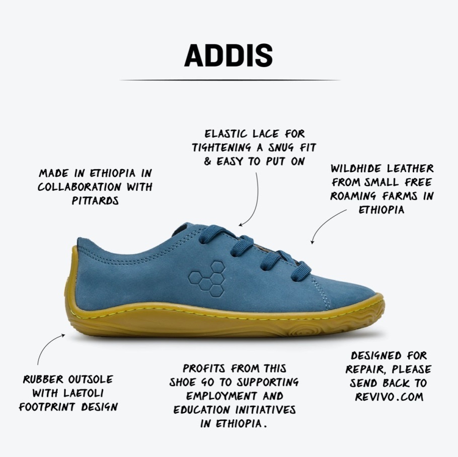 Vivobarefoot Indigo Addis Kids