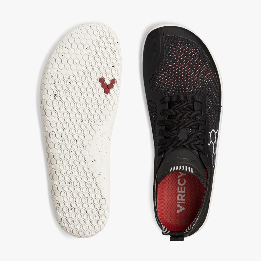 Geo Racer Knit Womens Vivobarefoot Obsidian