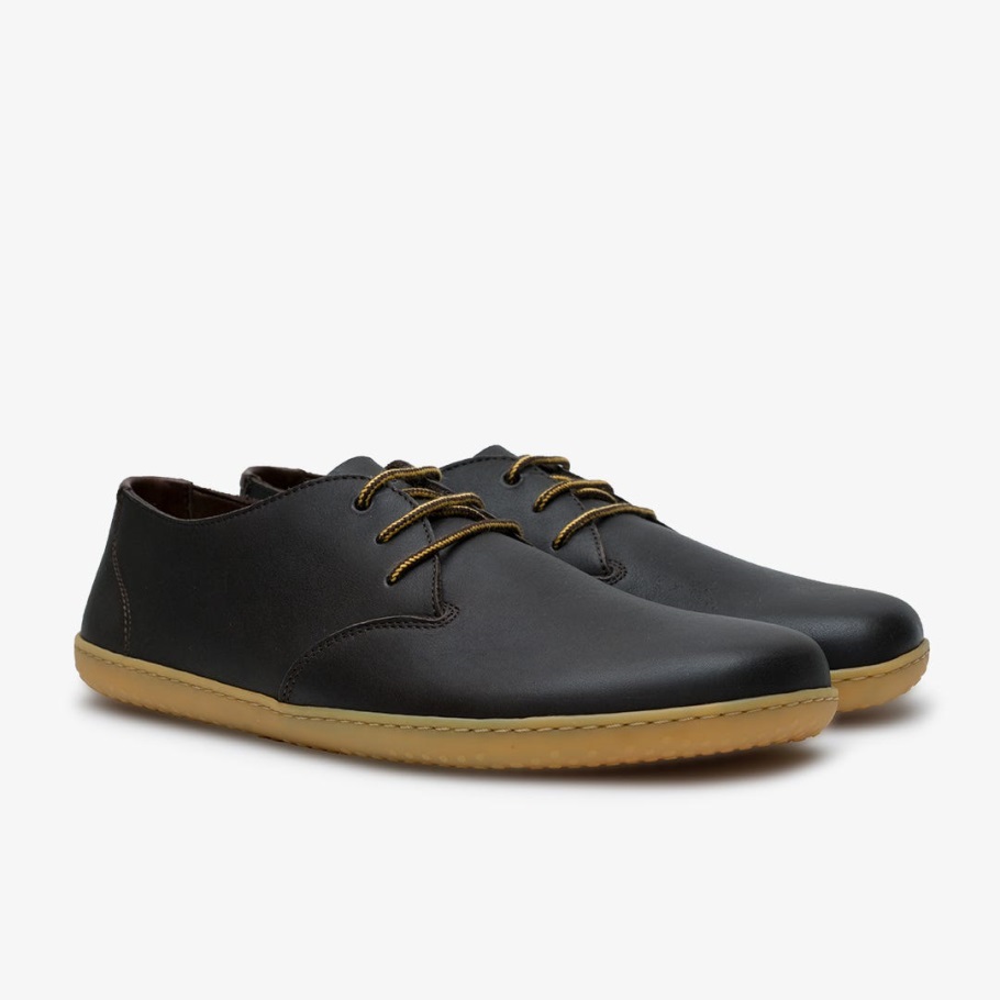 Brown Leather Vivobarefoot Ra III Mens