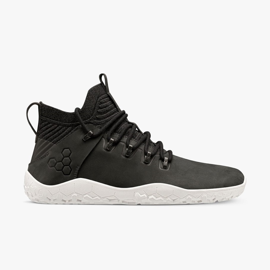 Magna Fg Mens Vivobarefoot Obsidian-White