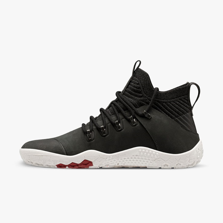 Magna Fg Mens Vivobarefoot Obsidian-White